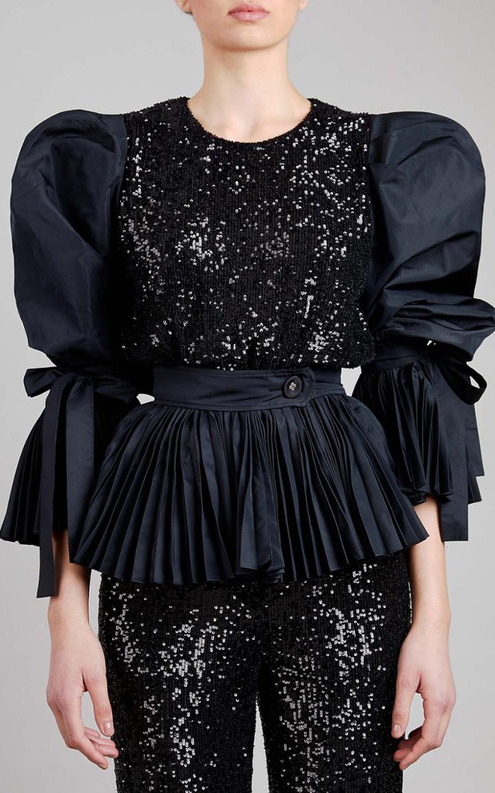 Moda Operandi Elie Saab Sequined And Taffeta Top