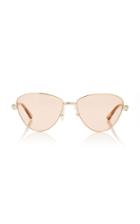 Balenciaga Gold-tone Metal Cat-eye Sunglasses