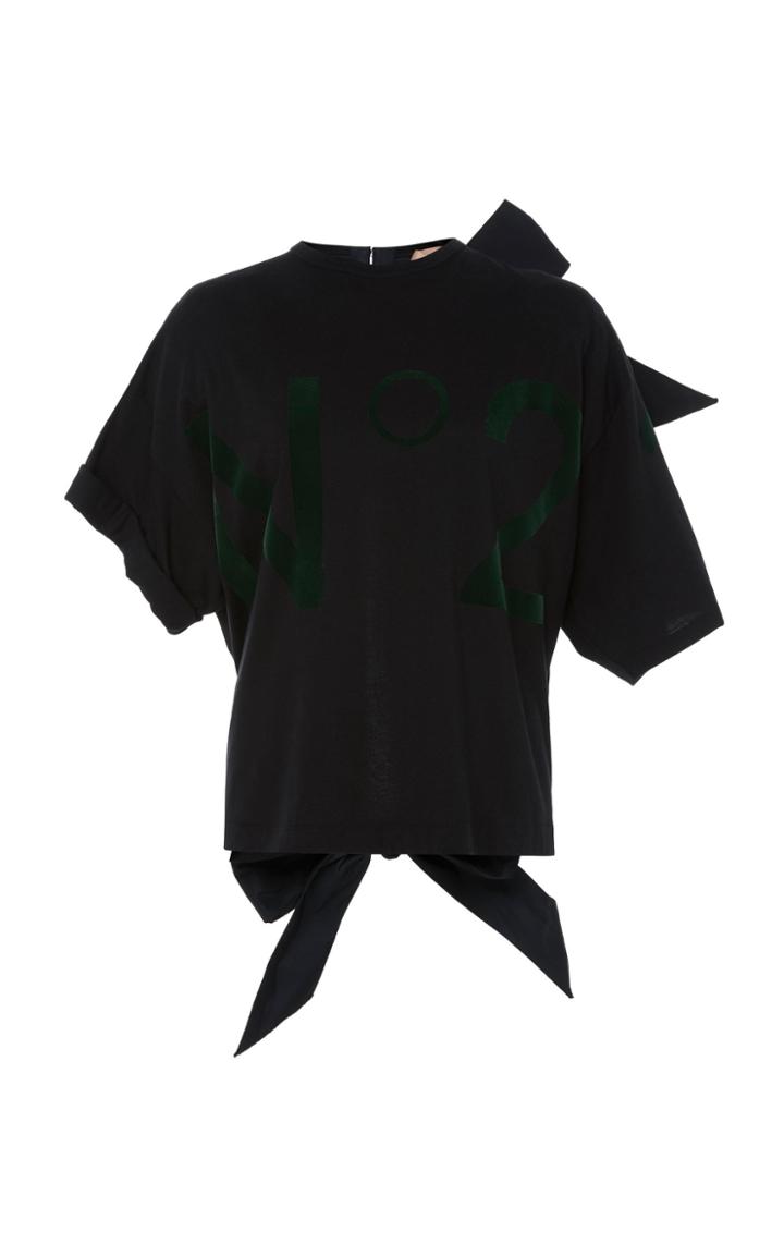 N 21 N&deg;21 Graphic Bow Tee