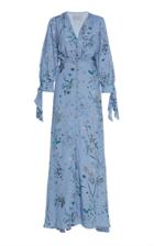 Luisa Beccaria Floral Button Down Maxi Dress