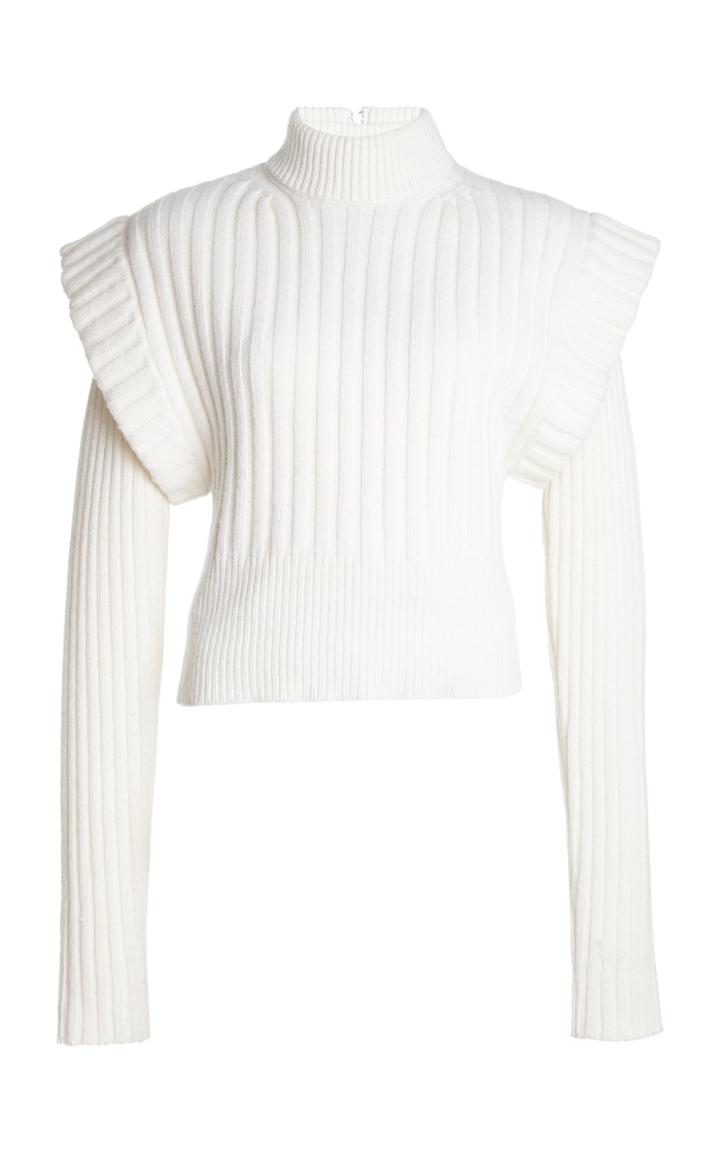 Moda Operandi David Koma Oversized Tiered Wool Sweater