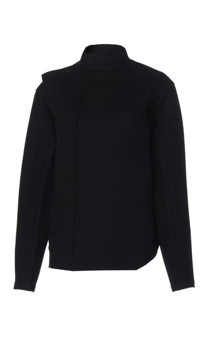 Jil Sander Wool Mock Neck Jacket