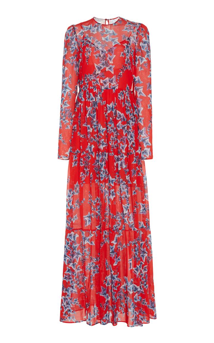 Philosophy Di Lorenzo Serafini Floral-print Georgette Maxi Dress