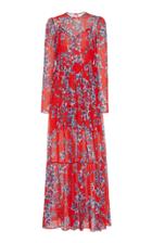 Philosophy Di Lorenzo Serafini Floral-print Georgette Maxi Dress