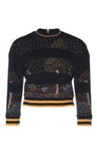 Rahul Mishra Midnight Landscape Crop Top