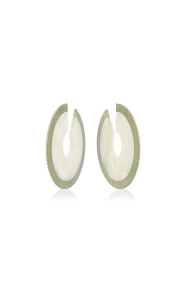 Arunashi One-of-a-kind Mother-of-pearl And Diamond Earrings
