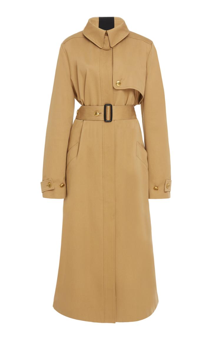 Givenchy Striped Cotton-gabardine Trench Coat
