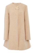 Co Speckled Collarless Coat