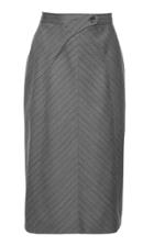 Situationist High-rise Wool Pencil Skirt