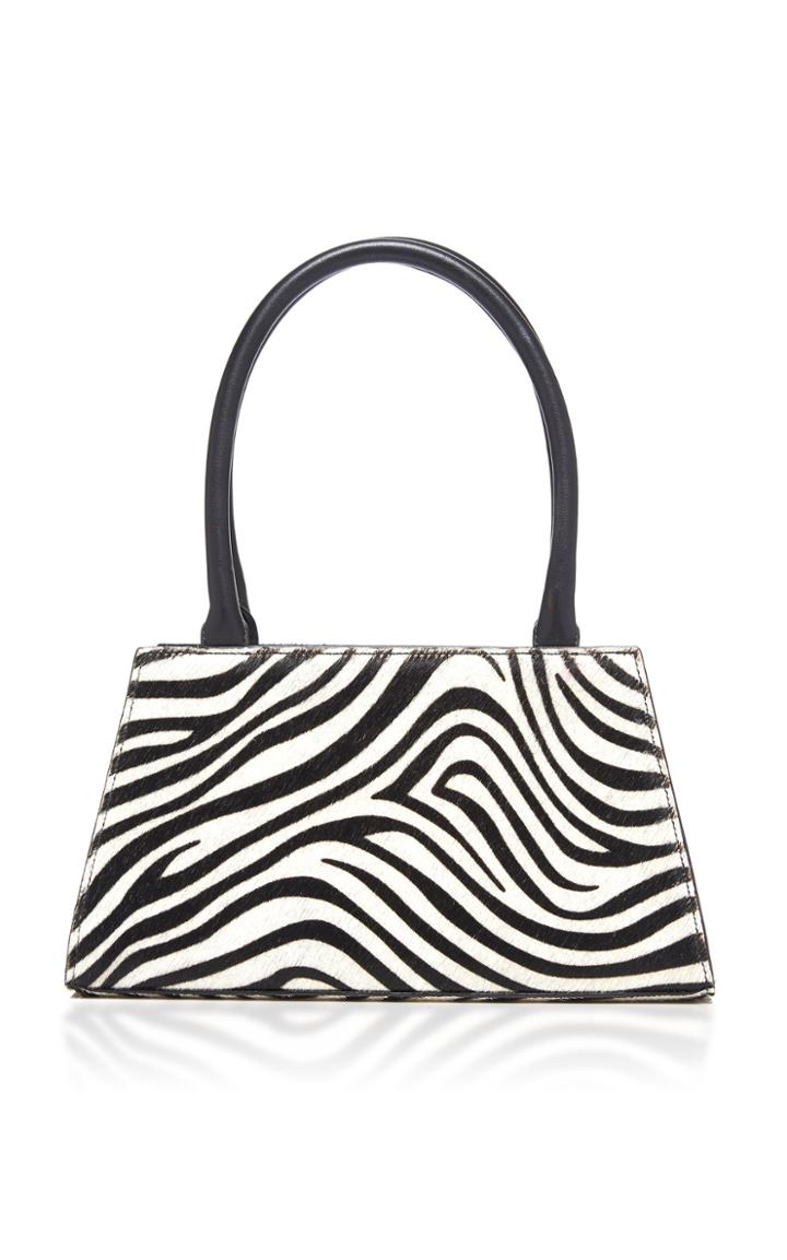 Rixo Dora Zebra Print Calf Hair Bag