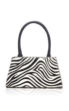 Rixo Dora Zebra Print Calf Hair Bag