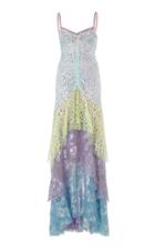 Peter Pilotto Metallic Lace Cami Gown
