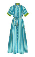 Evi Grintela Sunflower Striped Linen Maxi Dress