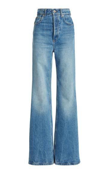 Moda Operandi Paco Rabanne Distressed High-rise Bootcut Jeans