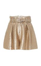 Moda Operandi Jonathan Simkhai Distressed Sequined Crepe Shorts Size: 0