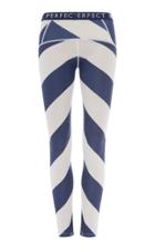 Perfect Moment Chevron-striped Stretch-knit Thermal Leggings