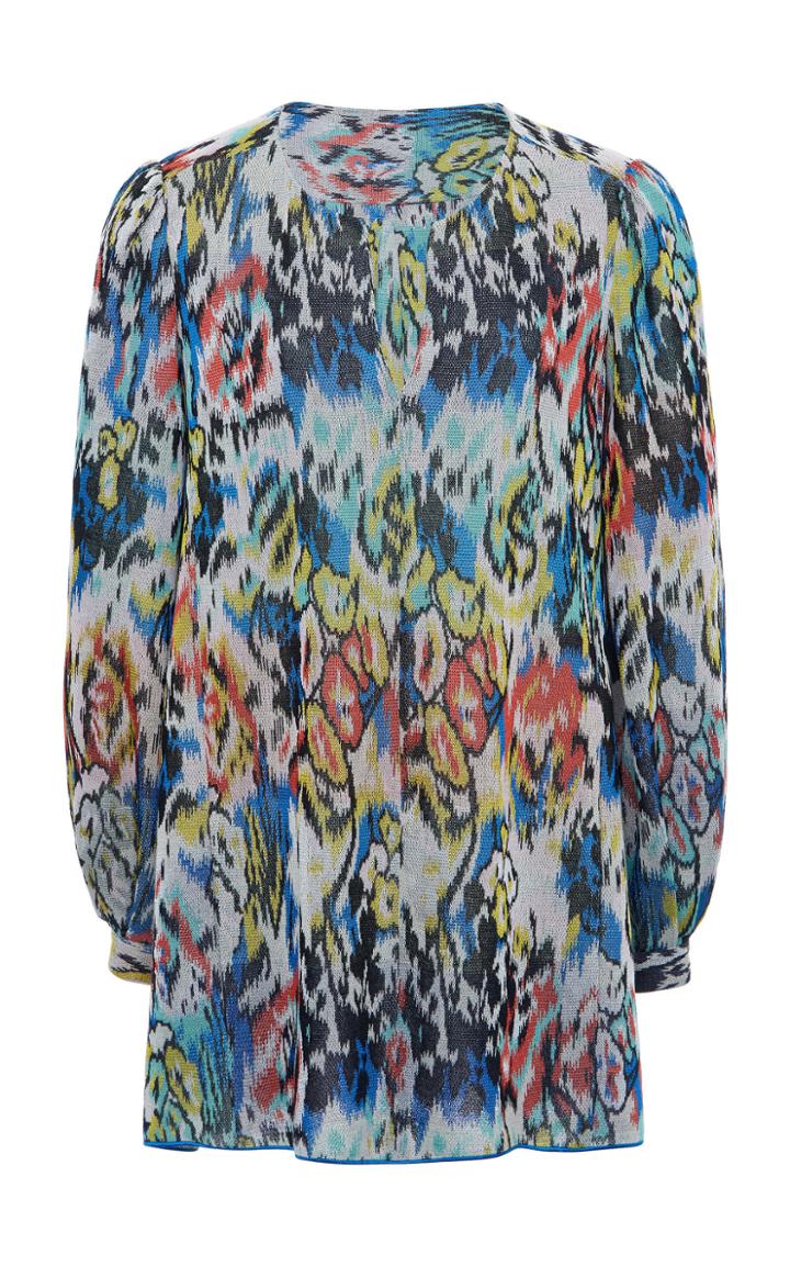 Moda Operandi Missoni Printed Oversized Chiffon Top Size: 38