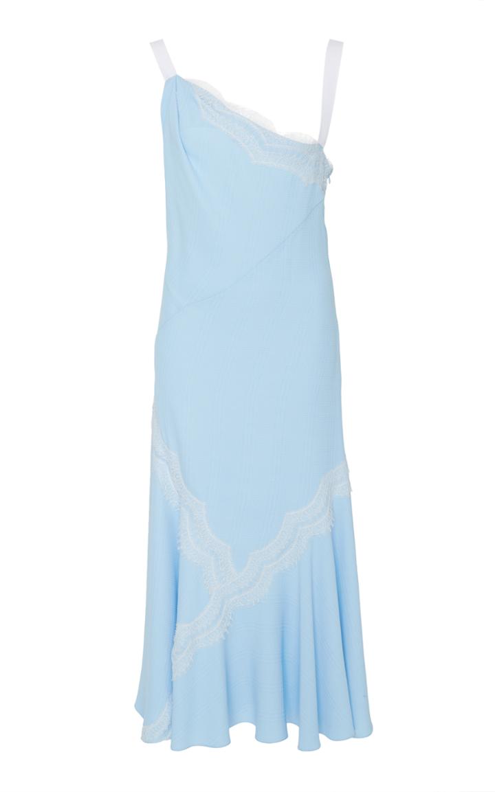 Prabal Gurung Diagonal Lace Patch Dress