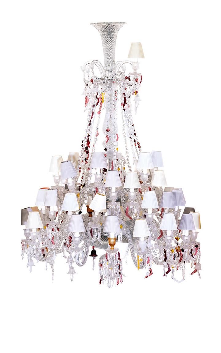Baccarat Zenith Nervous 37 Light Chandelier By Louise Campbell