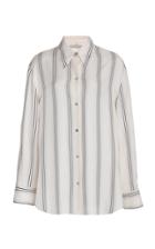 Moda Operandi Vince Striped Silk-blend Shirt
