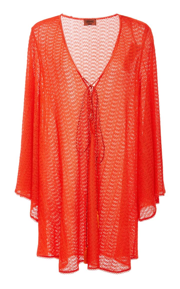 Missoni Mare Relaxed Mini Lace Up Cover Up