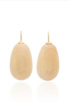 Sophie Monet Egg Gold-plated Wood Earrings