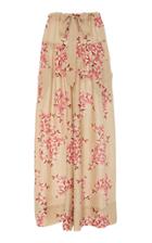 Roopa Ayka Silk Rose Tie Up Pants