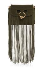 J.w.anderson Mini Pierce Suede Fringe Bag