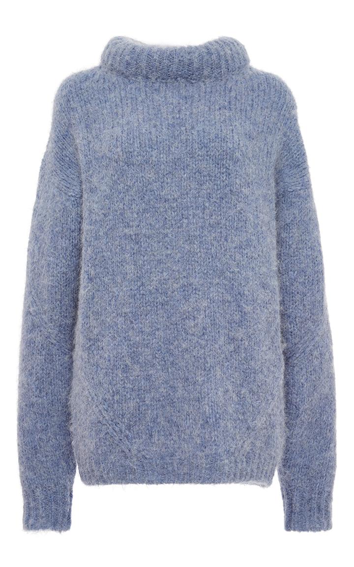 Tibi Alpaca Wool Blend Pullover Bubble Sweater