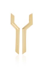 Ralph Masri Phoenician Script 18k Gold Earrings