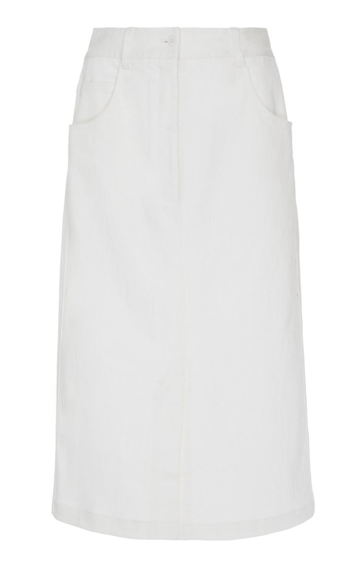 Tibi Enzyme Wash Twill Skirt