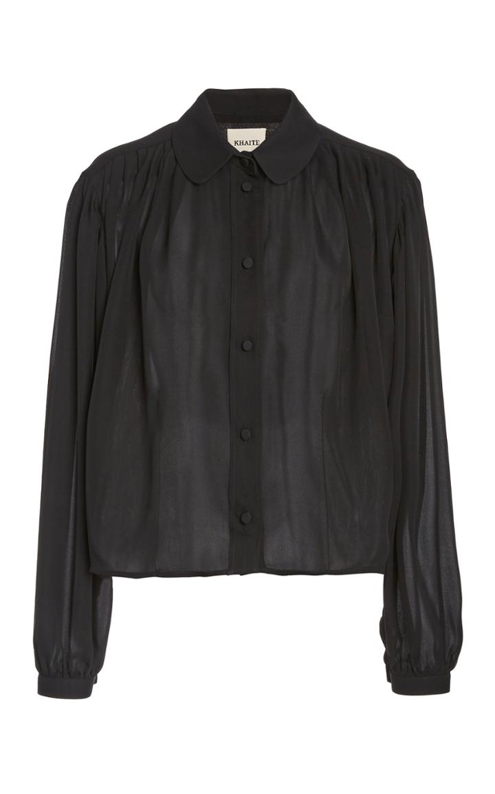 Moda Operandi Khaite Carolanne Silk Blouse