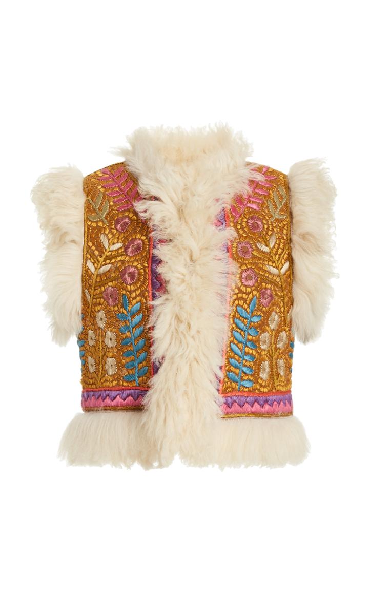 Moda Operandi Zimmermann Ladybeetle Shearling Vest