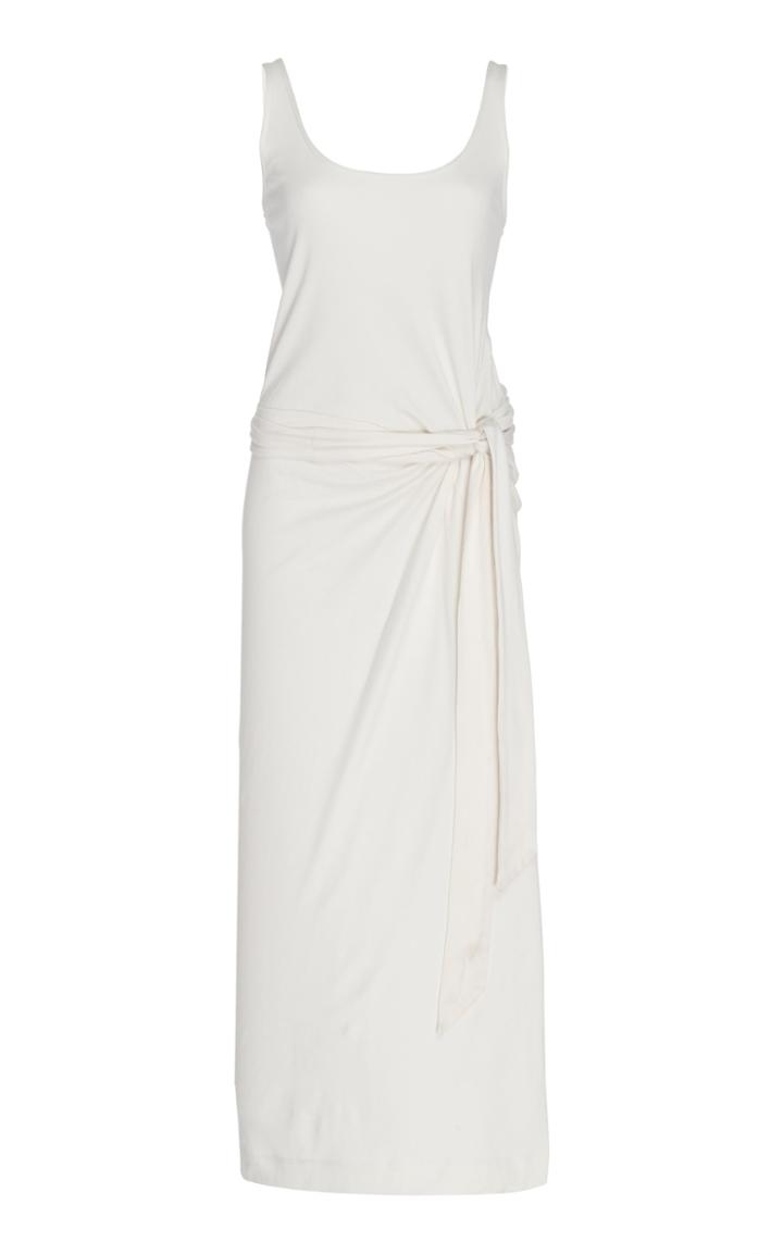 Vince Sleevless Pima Cotton Wrap Dress Size: L