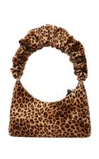 Loeffler Randall Aurora Leopard-print Scrunchie Strap Shoulder Bag