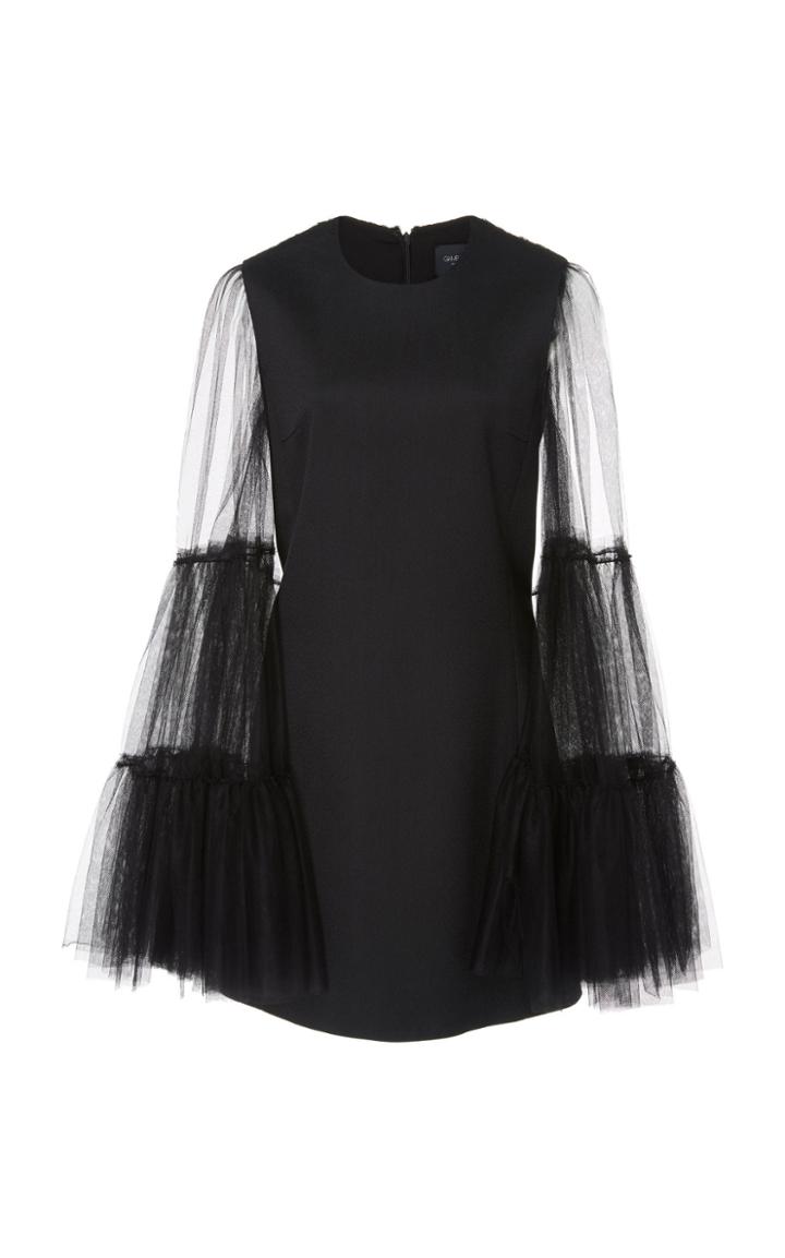 Giambattista Valli Tulle Cape Shift Dress