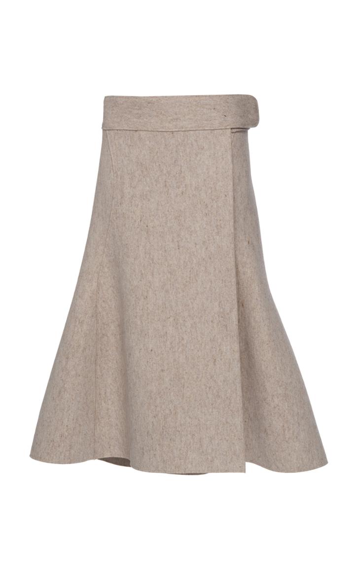 Jil Sander Wool-blend Midi Skirt