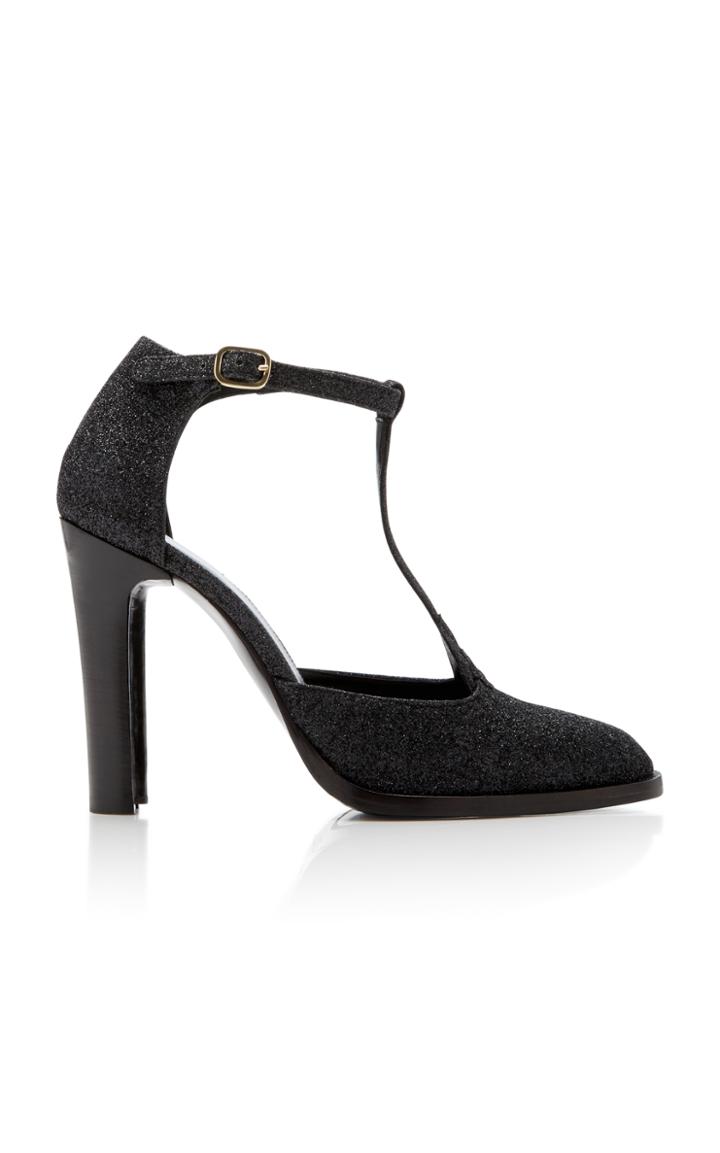 Co Glitter T-strap Pump