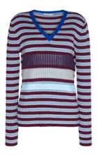 Marco De Vincenzo Knit Rib V-neck Jumper
