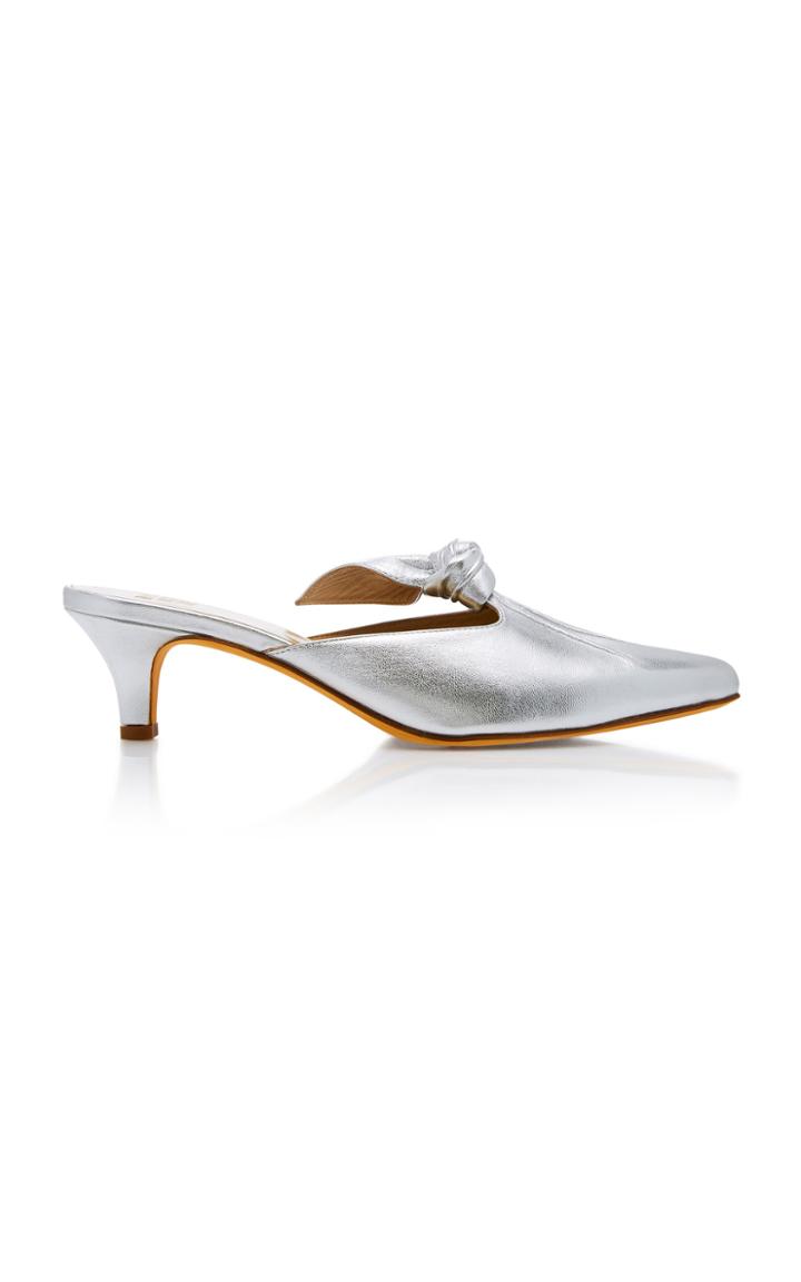 Maryam Nassir Zadeh Palo Metallic Leather Mule