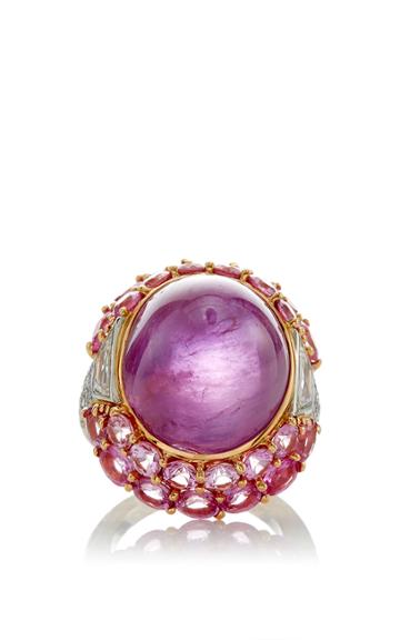 Gioia Pink Sapphire Cabochon Ring