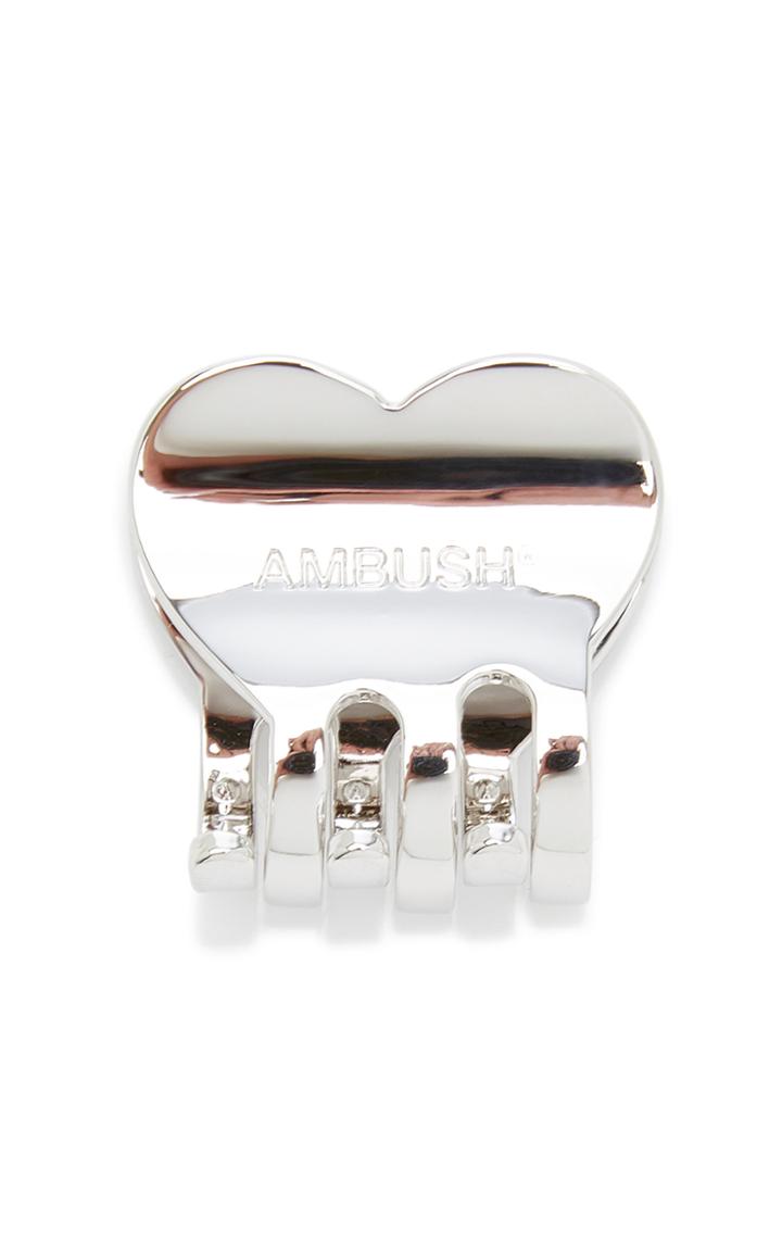 Ambush Small Heart-shaped Brass Hair Clip