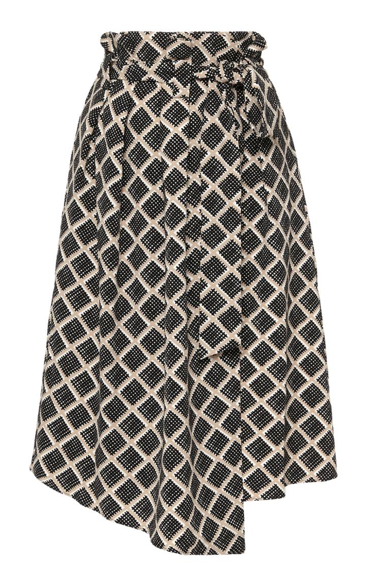 Hofmann Copenhagen Roxy Printed Wrap Midi Skirt