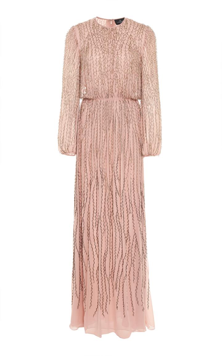 J. Mendel Bead-embellished Silk Gown