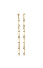 Sara Weinstock White Diamond Isadora Bezel And Bead Drop Earrings