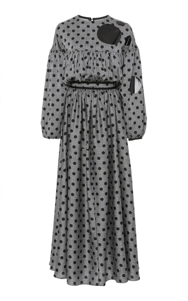 Kalyah Polka Dot Long Sleeve Dress