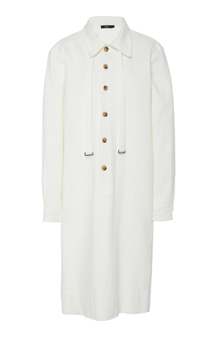 Bassike Denim Twill Cotton-blend Shirtdress
