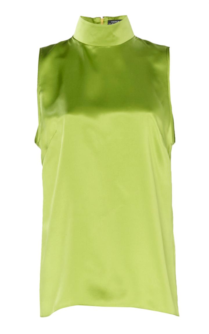 Andrew Gn Silk Relaxed Sleeveless Top