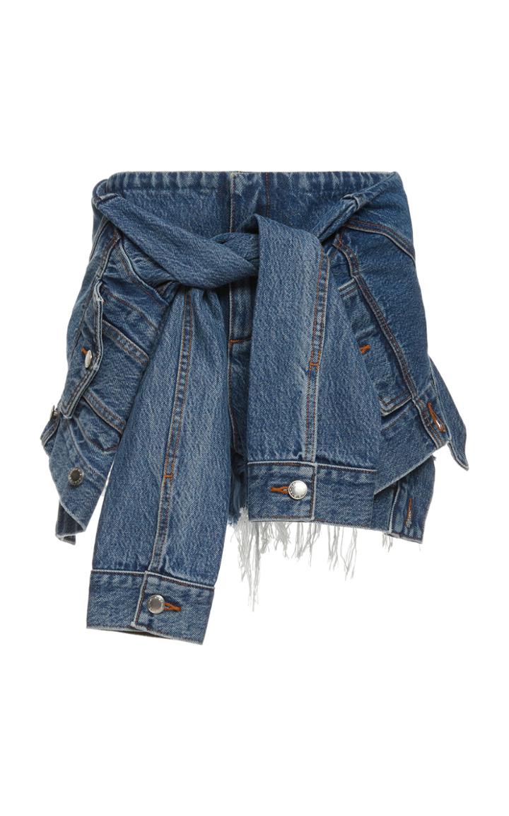 Alexander Wang Tie Waist Denim Skort