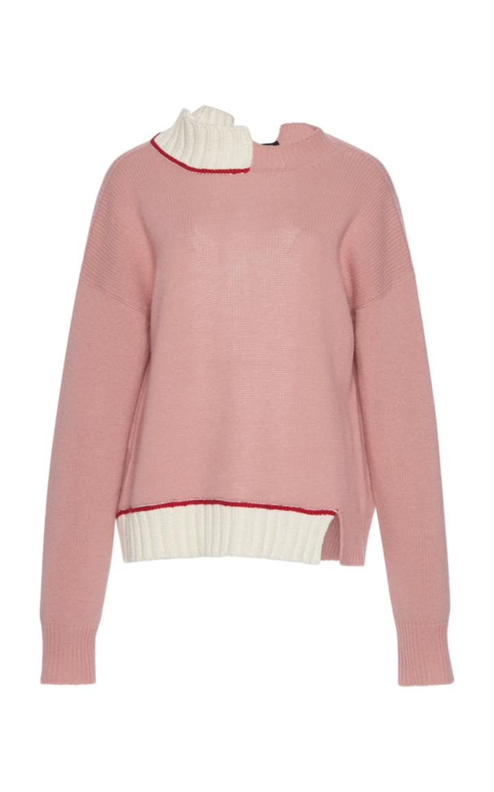 Marni Long-sleeve Wool-cotton Turtleneck Sweater